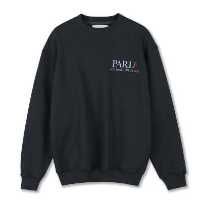 Paris Printed Sweatshirt (Charcoal)